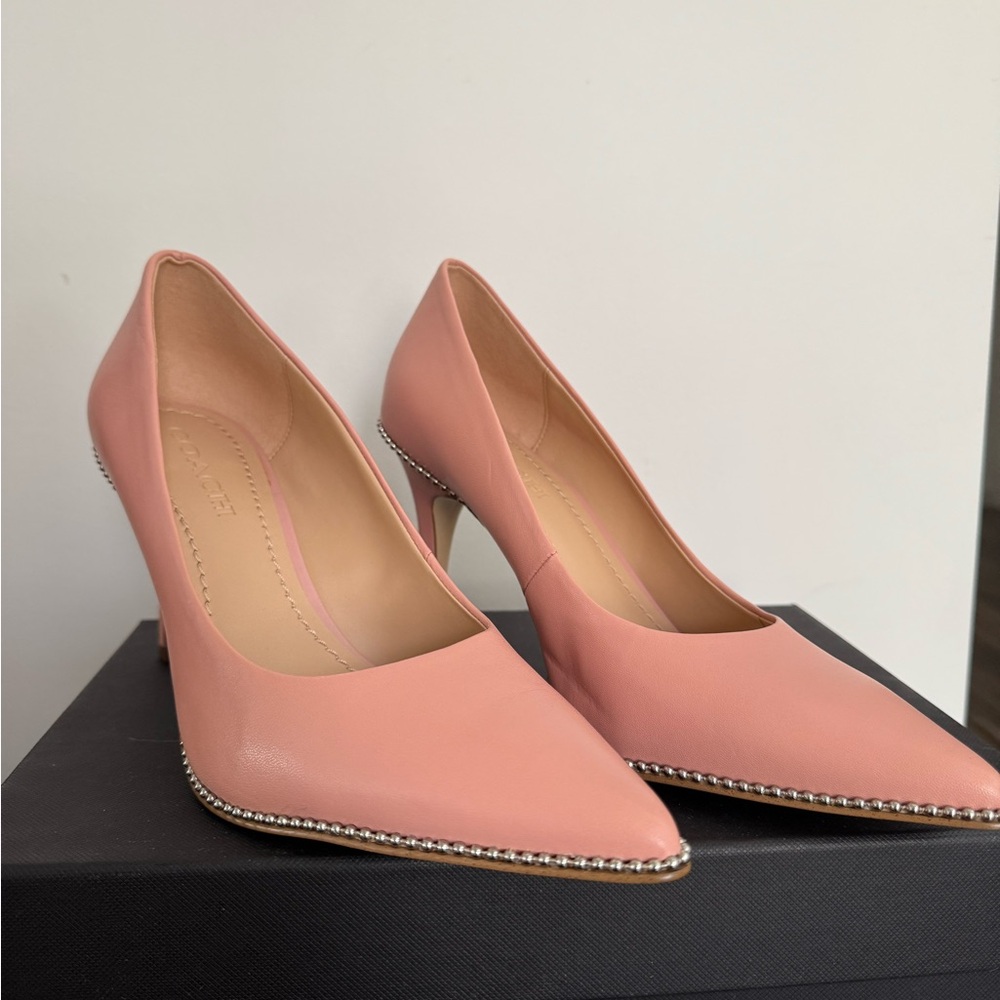 Coach Pink Studded Parker  Pump